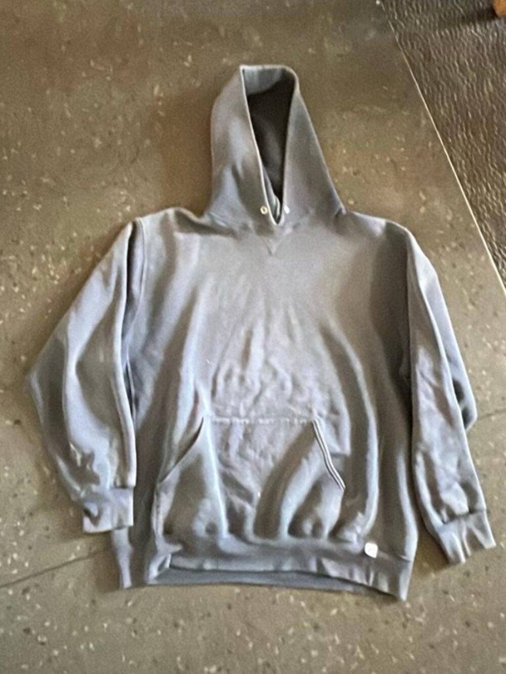 Vintage Russell Athletic Grey Logo Pull-Over Premium Hood